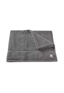 Антрацитовое банное полотенце с узором Musterring