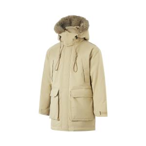 Куртка пуховая спортивная трендовая LiNing Milk Khaki для мужчин