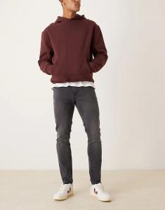 Узкие джинсы ASOS DESIGN черного цвета