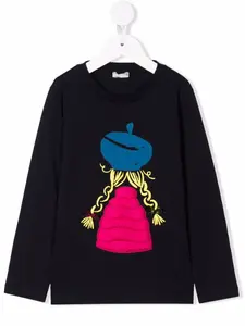 Футболка с абстрактным принтом Il Gufo, синий