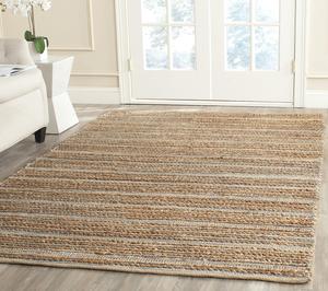 SAFAVIEH Cape Cod коллекция ковер 305 x 427 см - Blue, ручной работы плоское плетение Jute, идеально для помещений с высокой проходимостью в гостиной, спальне (CAP851B)