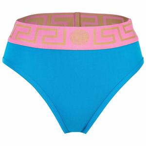 Высокие трусы топика Versace, мультиколор