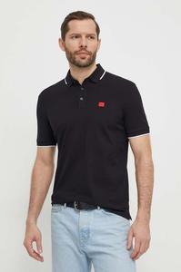 Хлопковое поло Hugo, черный