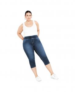 Женские укороченные джинсы Butter Denim Pull On AVENUE, Mid wash