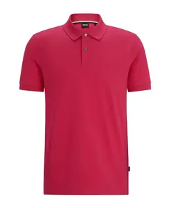 Поло-Рубашка из органического хлопка с вышивкой Pallas Hugo, розовый