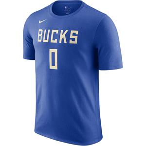 Футболка мужская Damian Lillard Milwaukee Bucks Essential City Edition NBA Nike, синий