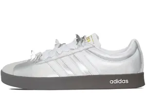 Adidas Neo Серебряные VL Court 2.0 нескользящие скейтерские кеды унисекс, цвет Silver