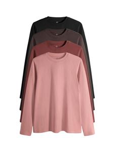 The Set Лонгслив в цветах Chocolate, Rose, Bordeaux, Black