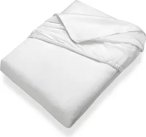 Простыня на резинке SETEX Kalmuck, наматрасник 90 x 200 см, 100% хлопок, классическая, белая Setex