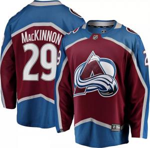 Реплика мужской футболки НХЛ Colorado Avalanche Nathan MacKinnon # 29 Breakaway Home