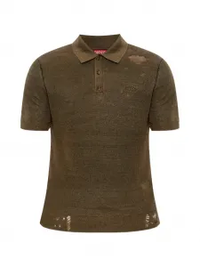 Поло K-Danny с эффектом потертости Diesel, коричневый