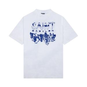 Футболка с коротким рукавом SAINT Mxxxxxx x Babylon Triple 6'X Dog, белый