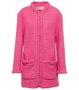 Пиджак из смесовой шерсти и твида Valentino, Eclectic Pink