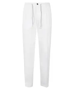 Белые спортивные брюки на шнуровке Eleventy, белый