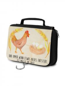 Mr. & Mrs. Panda Косметичка в винтажном стиле с изображением курицы и надписью