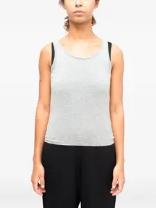 Топ с эффектом меланжа La Rose, серый