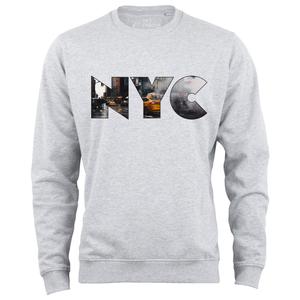 Толстовка Cotton Prime Skyline New York Weltenbummler Kollektion, серый меланж