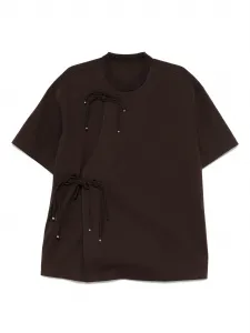 Футболка с короткими рукавами Jnby, коричневый