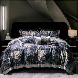 YUSIWOAL Комплект постельного белья с цветочными принтами в стиле масляной живописи из египетского хлопка 1000TC