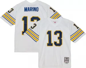 Мужская футбольная майка Mitchell & Ness Pitt Panthers № 13 белая 1981 года Dan Marino Legacy Big & Tall