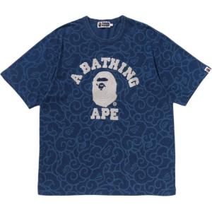 Футболка с вышитым логотипом A BATHING APE, синий