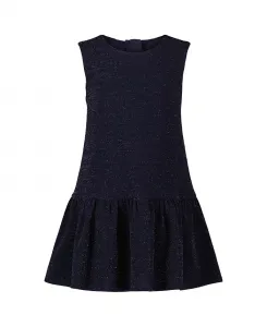 Платье без рукавов с заниженной талией и кокеткой для малышек и девочек Blueberi Boulevard, синий