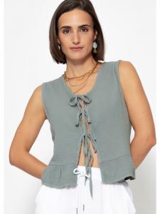 Топ SASSYCLASSY, серый