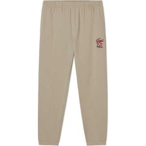 Коллекция "Счастливая змея" на Новый год вязаные спортивные штаны мужские milk coffee LACOSTE, коричневый