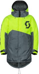 Куртка Scott warm-up для снегохода, Dark Grey/Black/Fluo Yellow