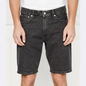 Джинсовые шорты стандартного кроя Calvin Klein, черный