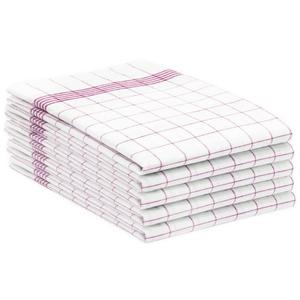 Кухонное полотенце Zollner 00000005 5er-Set, красный - набор из 5 штук