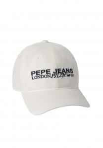 Бейсболка Pepe Jeans STEVEN, Ivory White/White