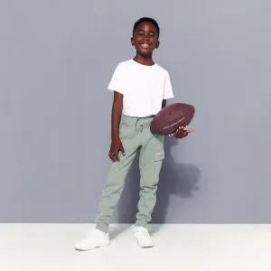 Детские длинные спортивные брюки карго Boomerang, зеленый