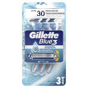 Бритва одноразовая, 3 шт. Gillette, Blue 3 Cool