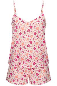 Короткий пижамный комплект LSCN by LASCANA, розовый