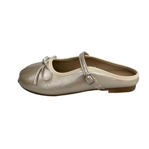 WUJI Женские противоскользящие тапочки с закрытым носком устойчивые к истиранию шампань, цвет Champagne