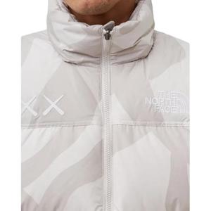 KAWS X Retro 1996 Пуховик Nuptse THE NORTH FACE, Белый