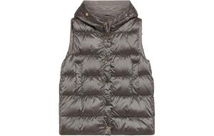 Жилет на пуговицах со шнурком MaxMara, серый