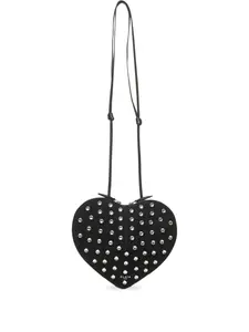 Сумка через плечо в форме сердца с заклепками Alaïa, черный