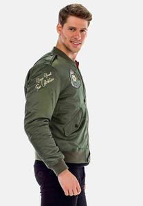 Куртка-бомбер MIT PATCHES Cipo & Baxx, зеленый