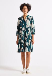 Платье Street One Shirt dress, Türkis/Blue