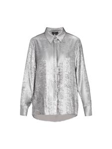 Faina Женская рубашка серебристого цвета