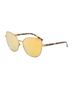 Солнцезащитные очки из коричневого металла с защитой 3-й категории Polo Ralph Lauren, коричневый