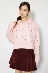 Толстовка с вышивкой в виде цветов Rienda, цвет Pnk