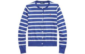 Трикотажная женская синяя футболка Polo Ralph Lauren