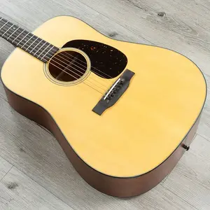 Акустическая гитара Martin Standard Series D-18 Satin Dreadnought, красное дерево, топ из ели с сатиновым покрытием и эффектом старения
