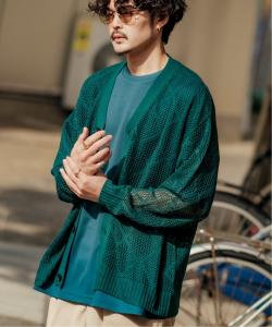 Вязаный кружевной кардиган