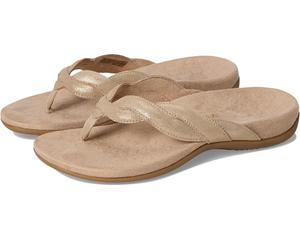 Сандалии VIONIC Bella Braid Thong Sandals, цвет Gold Leather