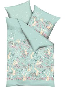 Детское постельное белье из тонкой фланели мятного цвета kaeppel, 100 x 135 см + 40 x 60 см