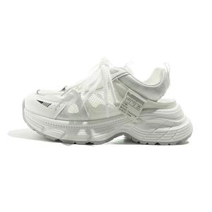 MEAKKEA Дышащие сбалансированные легкие массивные кроссовки low top женские white gray